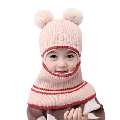 China breathable & Hot Selling Custom Label 100% Cotton Skein Crochet Knitted Faux Double Fur Waterproof Toddler Baby Hats for sale