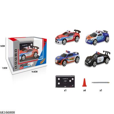 China New Hot Selling 1:58 Mini RC Hobby Toys Plastic Model Remote Control Car With 4 Channel With Light And Sound For Kids RC CARS for sale