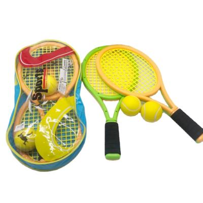 China Outdoor sports plastic racket beach badminton tennis racket ball plastic set for sale