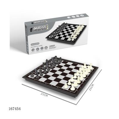 China Plastic Wholesale Family Board Portable Folding International Magnetic Chess Set On Sale for sale