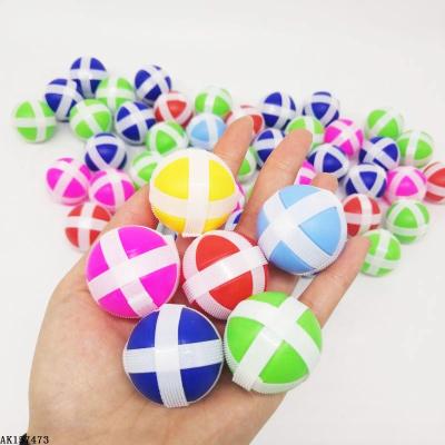 China Kids Indoor Sports Toy Plastic Dart Board Set Props Ties Stick Ball Sticker Ball HOOK&LOOP Magic Ball Toy for sale