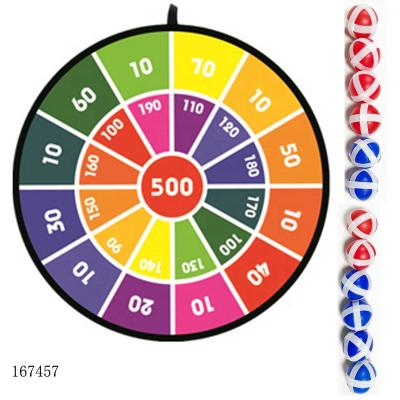 China Hot Selling Indoor Sports Toys Dart Board with Sticky 12 Balls Dart Board Set with Hook Safe and Classic Toy Gift for Kids 14