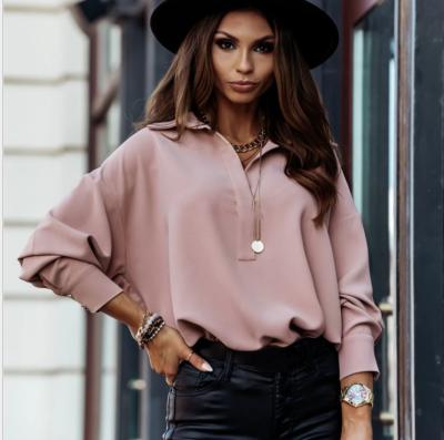 China Best Quality And Low Price Casual Loose Autumn Polyester Women'S Breathable Blouses And Shirts for sale