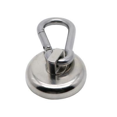 China Factory Price Neodymium Strong Magnet Key Magnetic Key Chain Ring Holder Swivel Carabiner Hook for sale