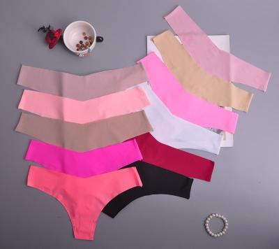 China Breathable Laser Cut Sexy Tanga Underwear Women Tangas Seamless Thong Panties Low Rise Lingerie Panties Suggests for sale