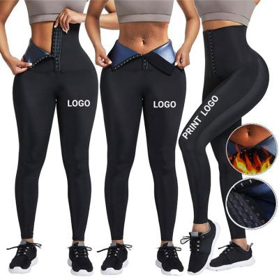 China Adjustable Logo Hooks Belly Trimmer Waist Trainer Corset Leggings Women Fitness Wear Black Yoga Pants Custom Made Adjustable Corset for sale