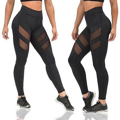 China New OEM Sexy Antibacterial Women Exercise Mesh Breathable Compression Leggings Fitness High Waist Gaiters Lines Dry Quick Pants for sale