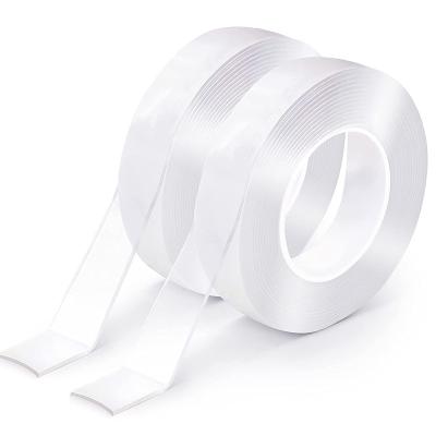 China Double Sided Clear Adhesive Nano Tape 1mm Heavy Duty Washable Double Sided Nano Tape Waterproof Nano Tape Traceless for sale