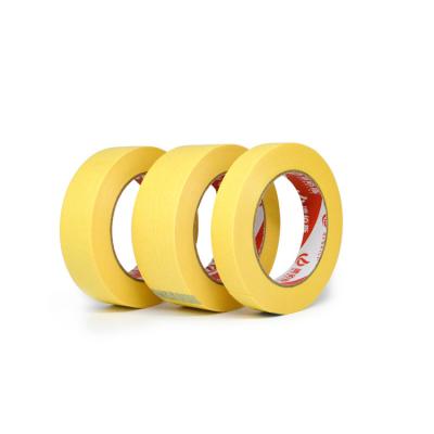 China ANTISTATIC Easy Masking Painters Plasma Goldband Washi Waterproof Yellow Car Masking Paper Tape Tape for sale