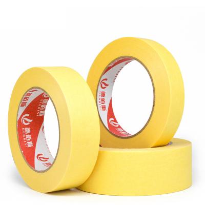 China Painters Plasma Goldband Washi Waterproof Easy Masking Yellow Car Masking Paper Tape Tape for sale