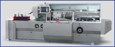 China Biscuit Automatic Cartoning Machine / Strip Packing Machine For Cardboard Box 220V 50HZ for sale