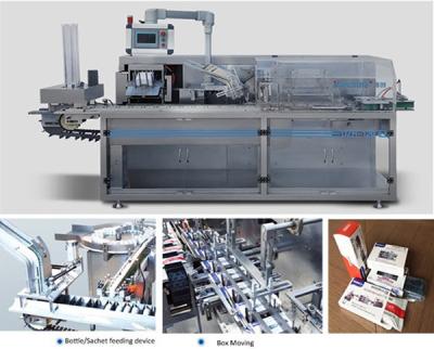 China Plc-Touch Screen Karton-Kasten-Verpackungsmaschine für Apotheke bedeckt /Cartoning-Maschine mit Blasen zu verkaufen