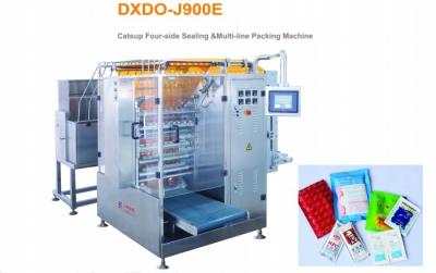 China Four Side Sealing Sachet Packing Machine , Liquid Plastic Packaging Machine for sale