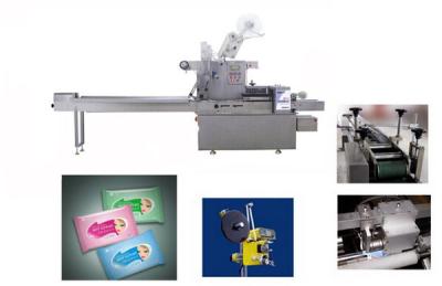 China Automatic Horizontal Wet Tissue Packing Machine Single Piece Servo Motor for sale