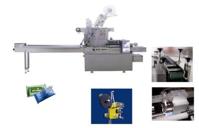 China CE Certification Multifunctional Pillow Type Packing Machine For Wet Tissue for sale