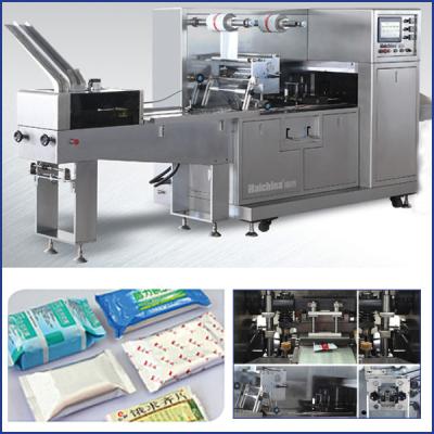 China Horizontal Flow Wrap Machine Packing Automatic High Speed Feeding for sale