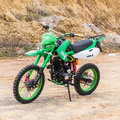 China Pit Bike Gasoline Motorcycles 125cc 50cc 250cc Dirt Bike 4 Racing Big Wheel Dirt Air Kick and Cool Electric Start Road 14/12 for sale