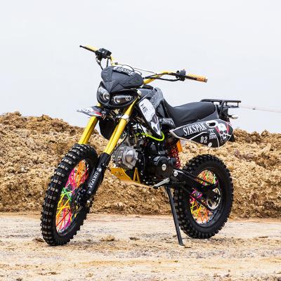 China Gasoline Motorcycles 125cc Electrics Start Road Dirtbike 4 Racing Big Wheel Dirt Pit Bike 12/14 for sale