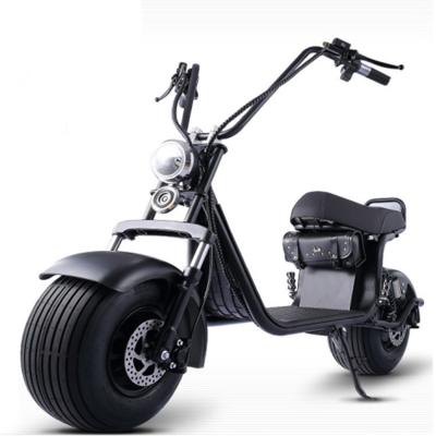 China Unisex Adult Two-wheel Power Electric Bicycle Scooter 1500W Wide Tire Citycoco for sale