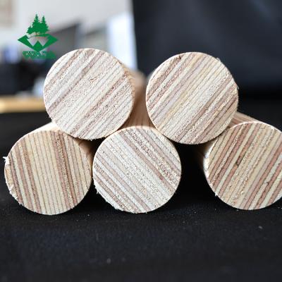 China LVL Traditional Painted Wooden Round Wooden Round Stick Crossword Stick Manufacturers for sale