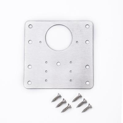 China Modern Stainless Steel Furniture Hinge Cabinet Hinge Antirust Easy Installation Hidden Door Hinge Mounting Fix Repair Plate for sale