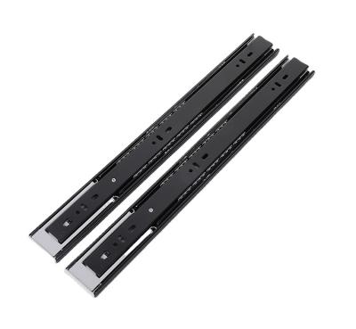 China New Soft Closing Type Full Drawer Drawer Slider Channel Furniture Soft Close Rail 3 Fold Heavy Duty Kitchen Extension Slider for sale