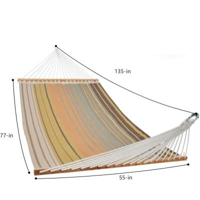 China Hot Selling Quilted Life Make Fabric Hammock With Removable Pillows Double Portable Hammocks Is Perfect For The Backyard for sale