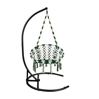 China Hanging Swing Chair Woven Swing Chair Patio Swing Chair Lightweight Indoor Outdoor Living Room Double Color for sale