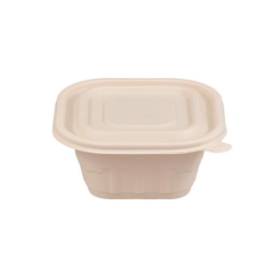 China CLASSIC Eco Friendly Picnic Package Tableware 100% Biodegradable Eco-Friendly Corn Meal Rolls Food Box for sale