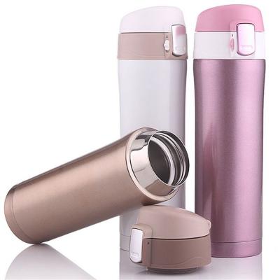 China 500ml PORTABLE Insulated Cup Lock Lid Coffee&Tea Cup 304 Stainless Steel Thermos Vacuum Automatic Water Bottle For Control To Keep Hot And Cold for sale