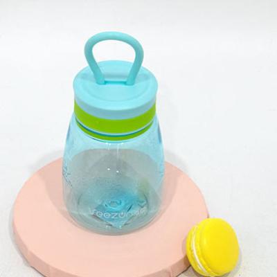 China Sustainable Portable Leak Resistant Kids 350ml Non Drip Plastic Spill Sports Pull Top Lid Drink Water Bottle For Kids for sale