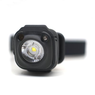 China Motion Sensor Trigger Best 2022 On/Off Rechargeable Small LED Camping Headlight With Auto Motion Sensor for sale