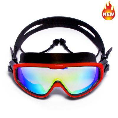 China Big Frame New Adult Swim Goggles Anti Fog With Ear Plug for sale