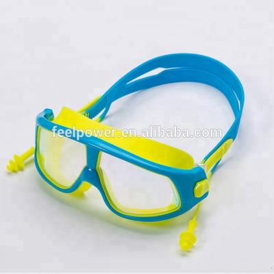 China Large Waterproof Frame Waterproof Anti Fog Children Swim Goggles for sale