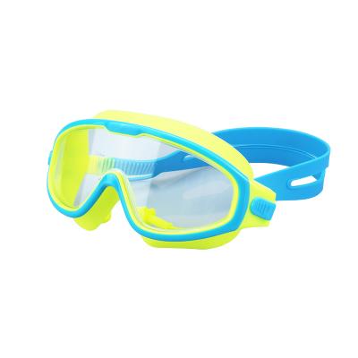 China Kids Waterproof Waterproof One Piece Anti Fog Swimming Goggles for sale