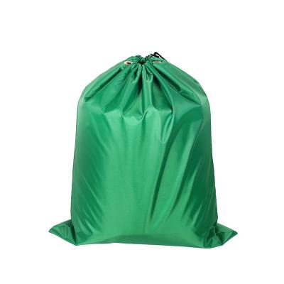 China Eco-friendly Durable Heavy Duty Large Bag Hotel Laundry Basket Home Laundry Bags Folding Drawstring Polyester Laundry Wash Bag for sale