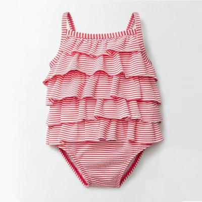 China Breathable Kids Swimsuit Girl Sportswear Wrap Bikini Sling One Piece Beach Wear for sale