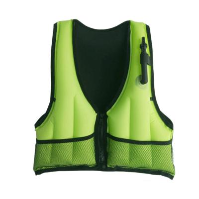 China Inflatable Eco - Friendly Life Jacket With Double Chamber Adult Marine Life Vest for sale