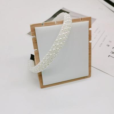 China Low MOQ Face Headband 2021 New Hot Sales Eco-friendly Baroque Wedding Skinny White Crystal Headband BH-167 for sale