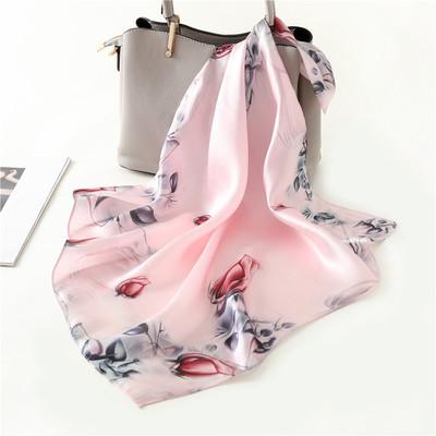 China 2021 Custom Muslim Scarf Eco-Friendly Print Silk Scarf Luxury Designer Scarves Hair Accessories SC-301 Real for sale