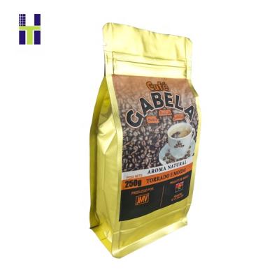 China Custom Printed Barrier Foil Vacuum Sealed Coffee Bag With Valve for sale