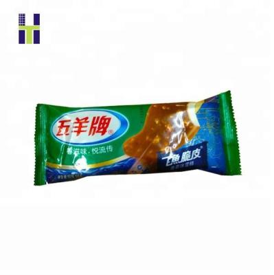 China Barrier Plastic Packaging Ice Pop Pouch For Ice Cream Bar Heat Seal Printing Pillow Type Flow Packing Barrier Accept for sale