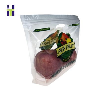 China Fence Perforated Fresh Vegetable Fruit Packaging Bags With Vent Holes for sale