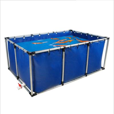 China Anti-scratch Cultivating PVC Tarpaulin Outdoor Flexible And Foldable Aquarium Fish Tank for sale