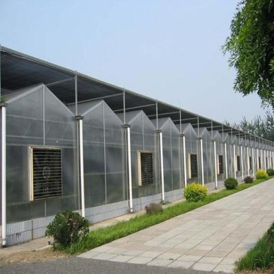 China Easily Assembled And Economical Hot Selling Sun Panel Greenhouse Solar Glass Panel Material Greenhouse for sale