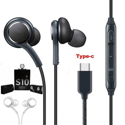 China In-Ear Sound Canceling Built-in Mic Double Stereo Bass Type C Sports In Ear Wired Earphone for sale