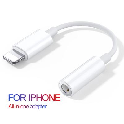 China Mobile Phone Types Original 3.5mm Female Hot Selling IOS For Apple To 3.5mm Earphone Jack Adapter Cord Aux Cable Audio Connector for sale