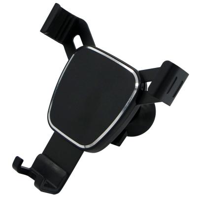 China Universal Adjustable ABS Mobile Phone Car Mount 360 Degree Rotating Dual Air Vent Car Phone Holder for sale