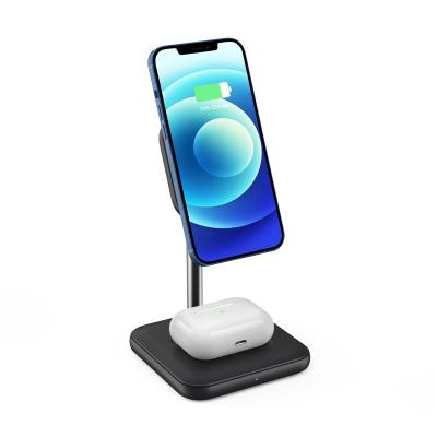 China Factory OEM Wireless Charging Custom For iPhone 13 12 Magnetic Wireless Cell Phone Charger Stand For Apple Chargers Wireless Charger Station for sale