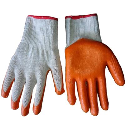 China Factory Direct Sales Site Safety Protective Gloves Spandex Excellent Grip Non-slip Wear-Resistant Latex Gloves Work Nylon Gloves for sale